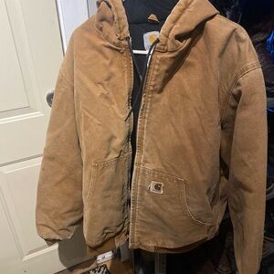 Carhartt Men's Tan Hooded Jacket